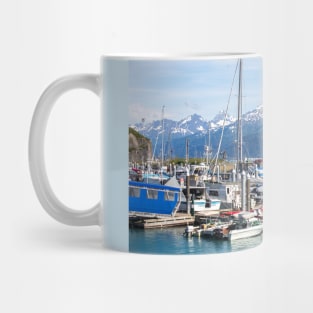 USA. Alaska. Seaport of Valdez city. Mug